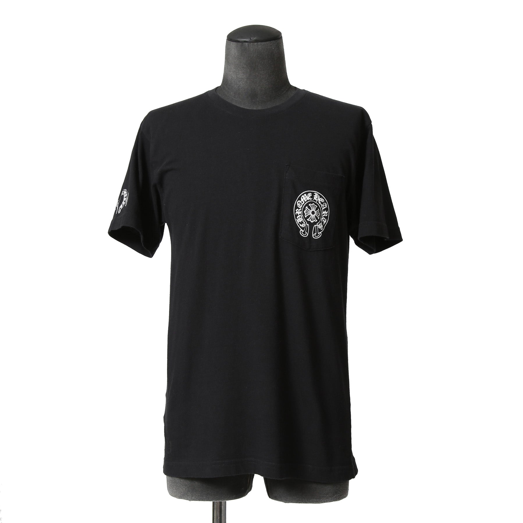 CHROME HEARTS クロムハーツ / 美品 Multi Color Horse Shoe T-shirt ホースシュー マルチカラー 半袖Tシャツ / size M (BLACK) 国内正規品
