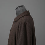 新品 BIEK VERSTAPPEN ビークファースタッペン / 24-25AW Liberte KOBE 別注 Wool Silk Shirt / Hand Dyed / 長袖シャツ / size S (BROWN CHECK)