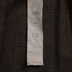 新品 BIEK VERSTAPPEN ビークファースタッペン / 24-25AW Liberte KOBE 別注 Wool Silk Shirt / Hand Dyed / 長袖シャツ / size S (BROWN CHECK)