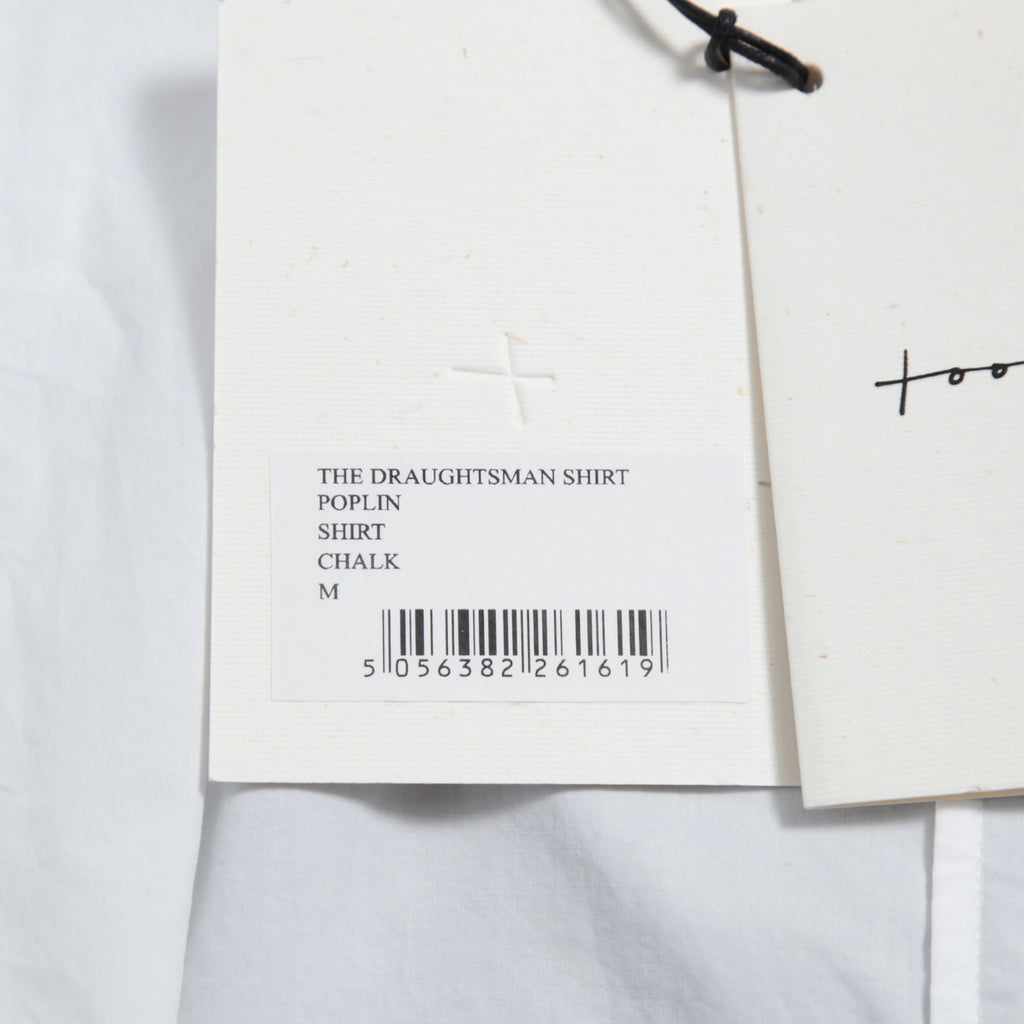 toogood トゥーグッド / THE DRAUGHTSMAN SHIRT ドラフツマン 長袖シャツ / size M / WHITE