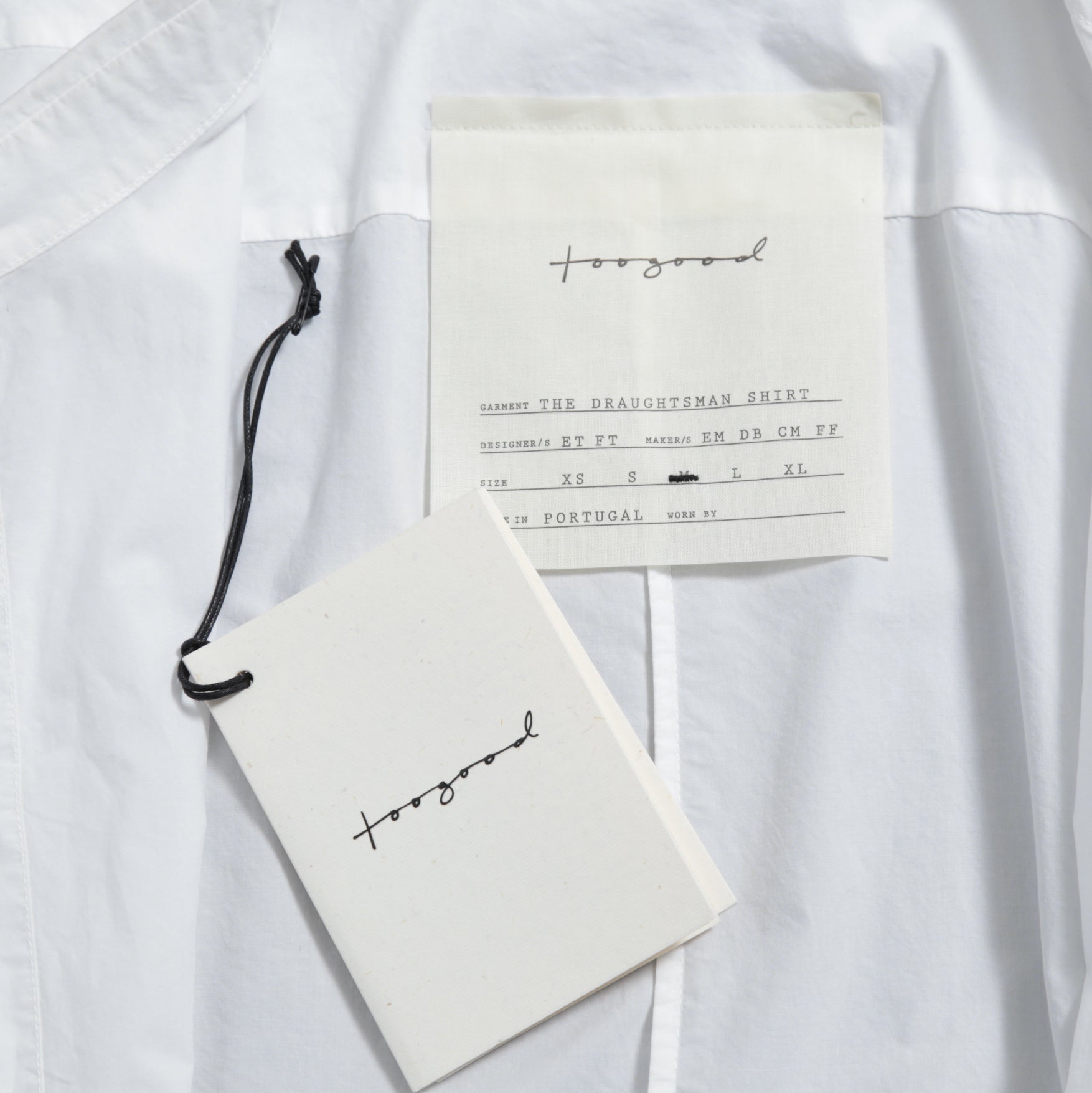toogood トゥーグッド / THE DRAUGHTSMAN SHIRT ドラフツマン 長袖シャツ / size M / WHITE