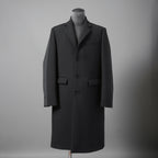 DIESELディーゼル / 22SS 美品 J-Deller チェスター コート / ウール混 部分コーティング/ size 44 (BLACK)