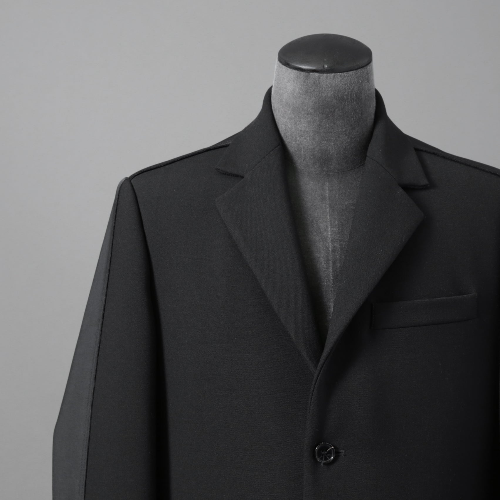 DIESELディーゼル / 22SS 美品 J-Deller チェスター コート / ウール混 部分コーティング/ size 44 (BLACK)