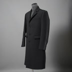 DIESELディーゼル / 22SS 美品 J-Deller チェスター コート / ウール混 部分コーティング/ size 44 (BLACK)