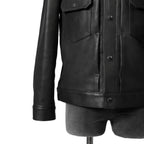 新品 SUNSET BAY サンセットベイ / NATALIE CALF HUDSON / 2ndタイプ カーフ レザー ジャケット / size 3 (BLACK)