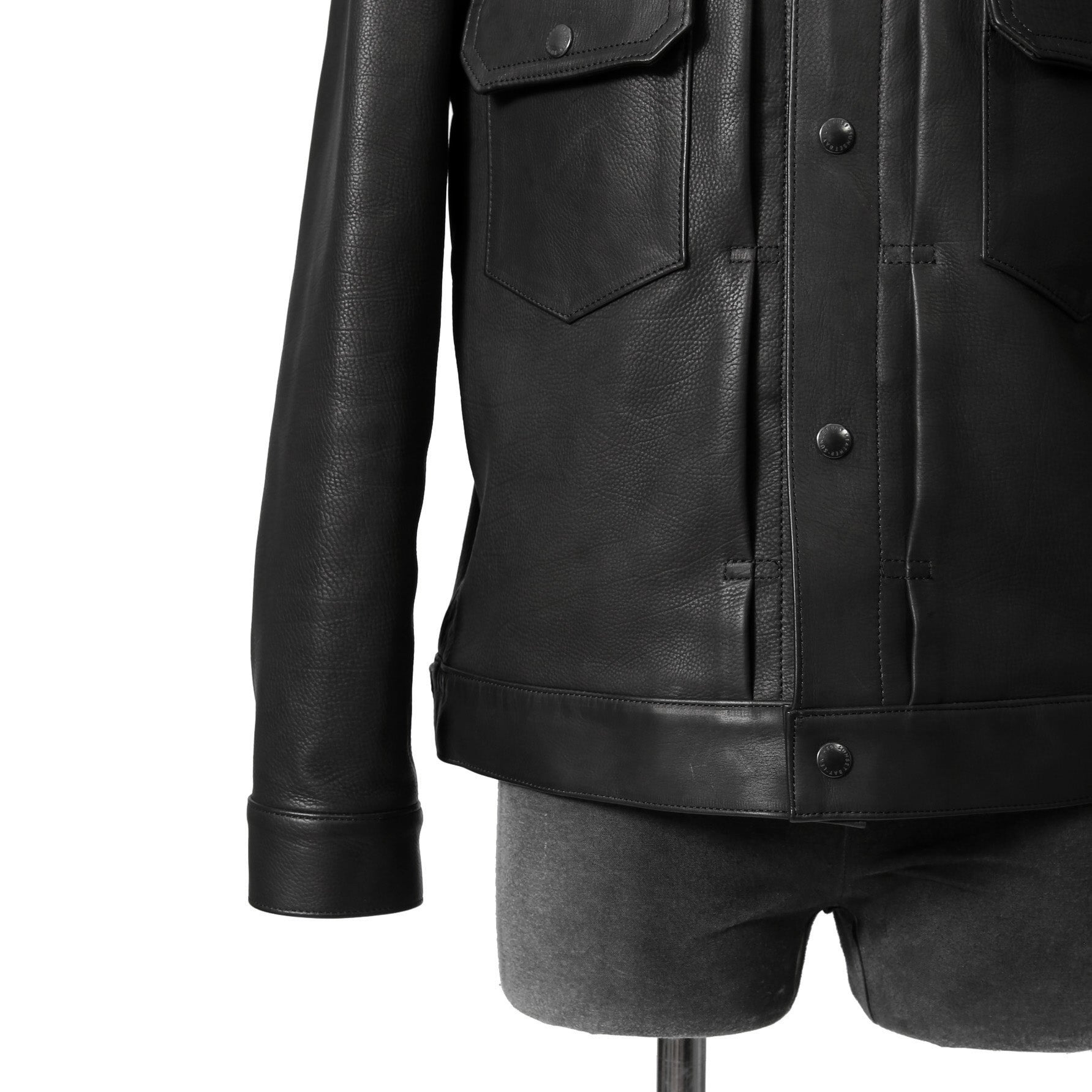 新品 SUNSET BAY サンセットベイ / NATALIE CALF HUDSON / 2ndタイプ カーフ レザー ジャケット / size 3 (BLACK)