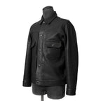 新品 SUNSET BAY サンセットベイ / NATALIE CALF HUDSON / 2ndタイプ カーフ レザー ジャケット / size 3 (BLACK)