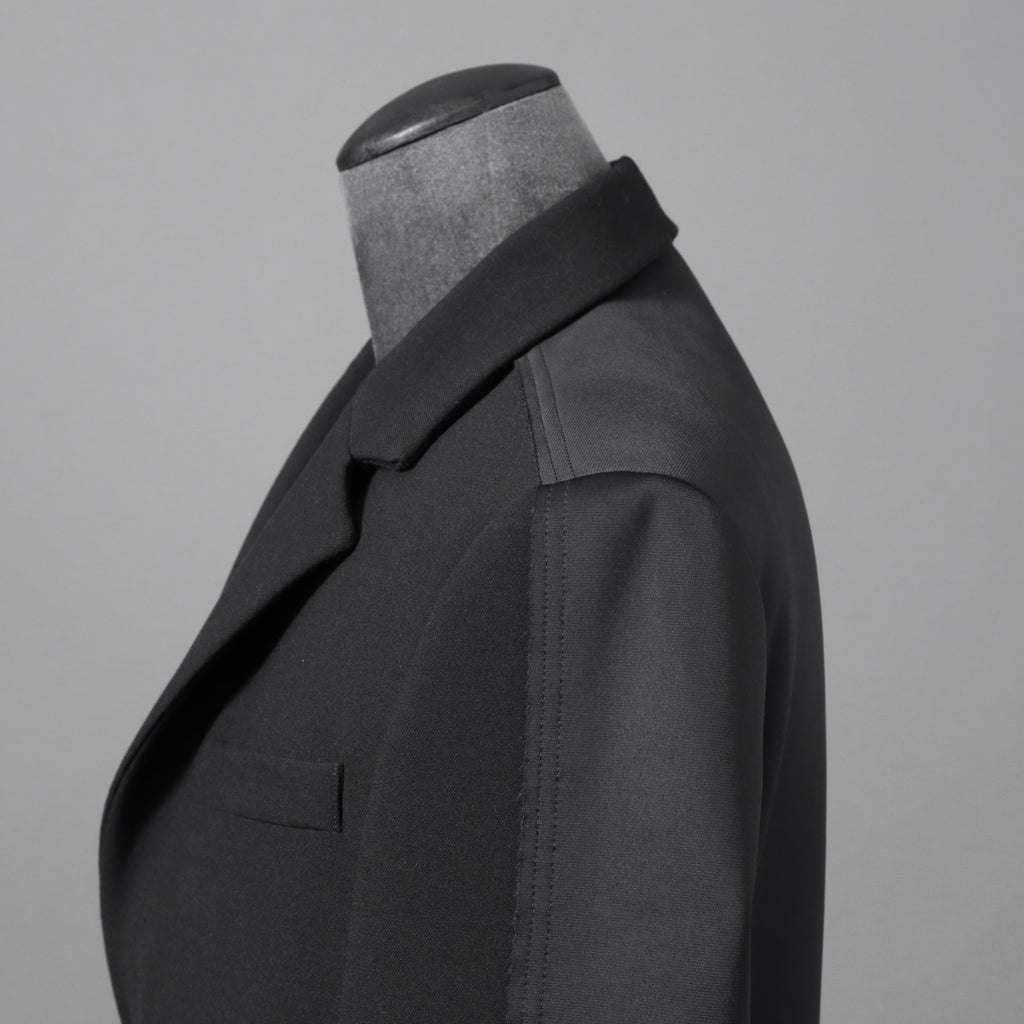 DIESELディーゼル / 22SS 美品 J-Deller チェスター コート / ウール混 部分コーティング/ size 44 (BLACK)