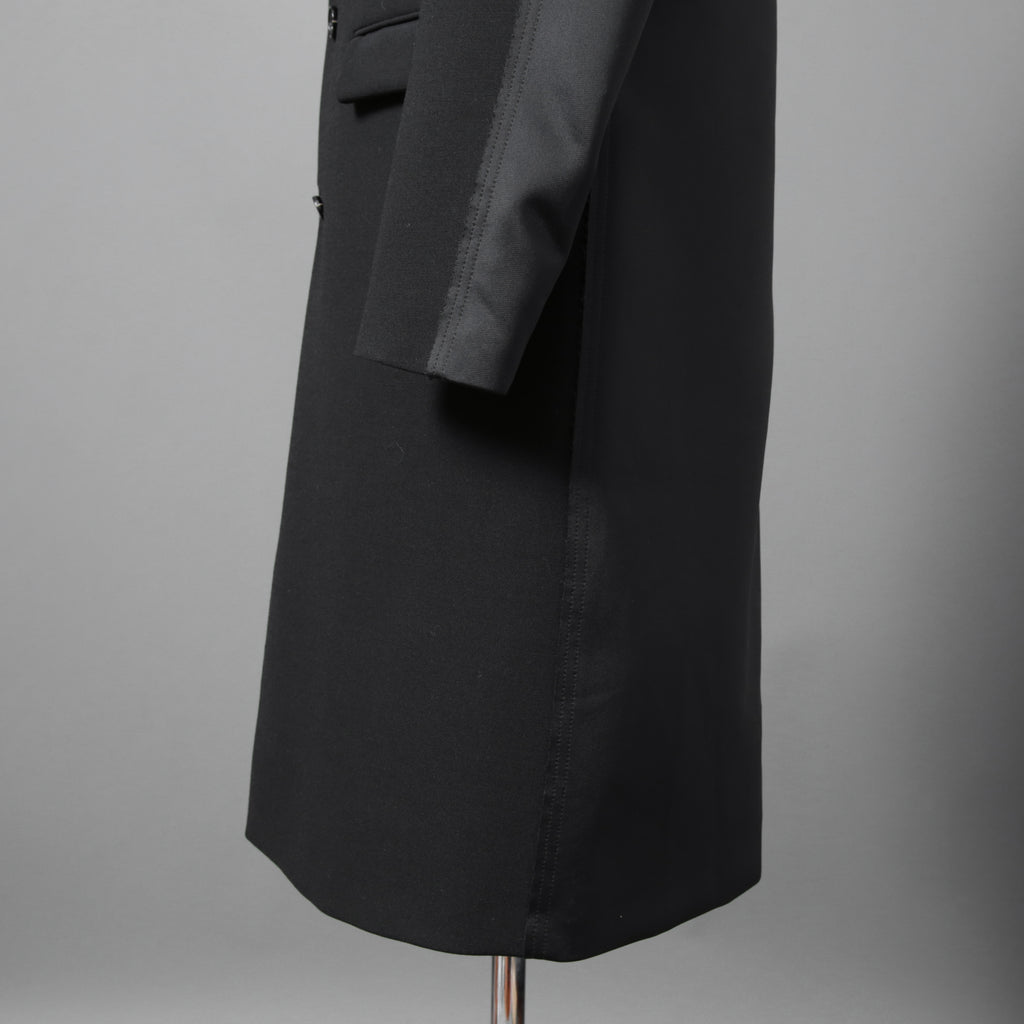 DIESELディーゼル / 22SS 美品 J-Deller チェスター コート / ウール混 部分コーティング/ size 44 (BLACK)