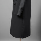 DIESELディーゼル / 22SS 美品 J-Deller チェスター コート / ウール混 部分コーティング/ size 44 (BLACK)