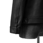 新品 SUNSET BAY サンセットベイ / NATALIE CALF HUDSON / 2ndタイプ カーフ レザー ジャケット / size 3 (BLACK)