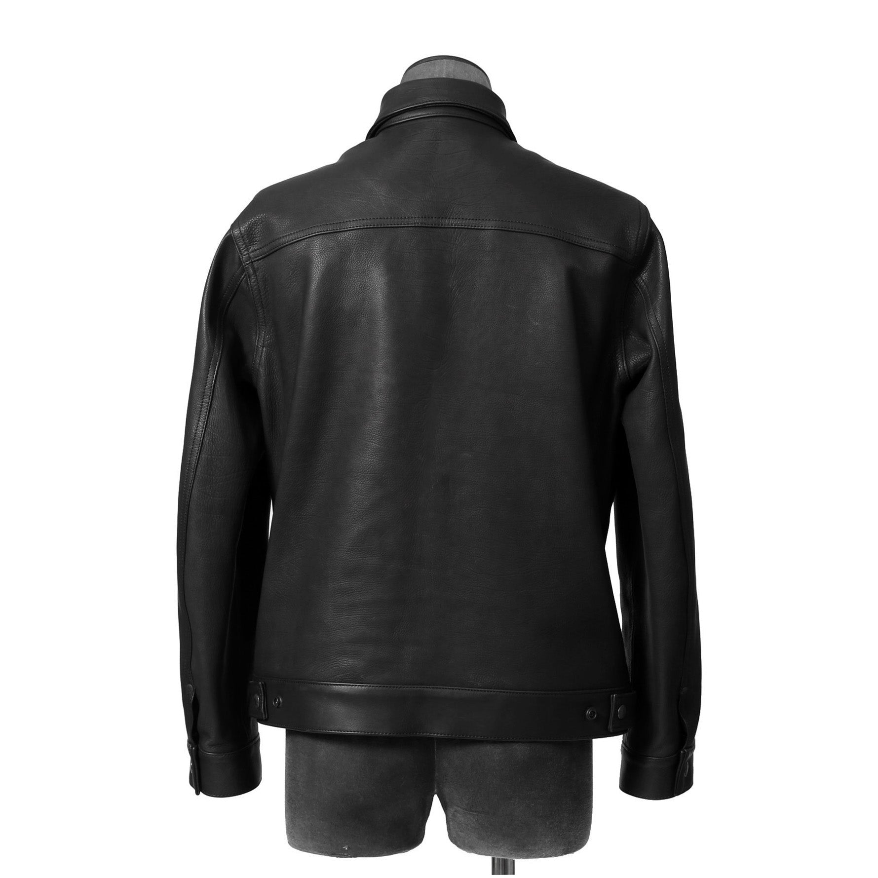 新品 SUNSET BAY サンセットベイ / NATALIE CALF HUDSON / 2ndタイプ カーフ レザー ジャケット / size 3 (BLACK)