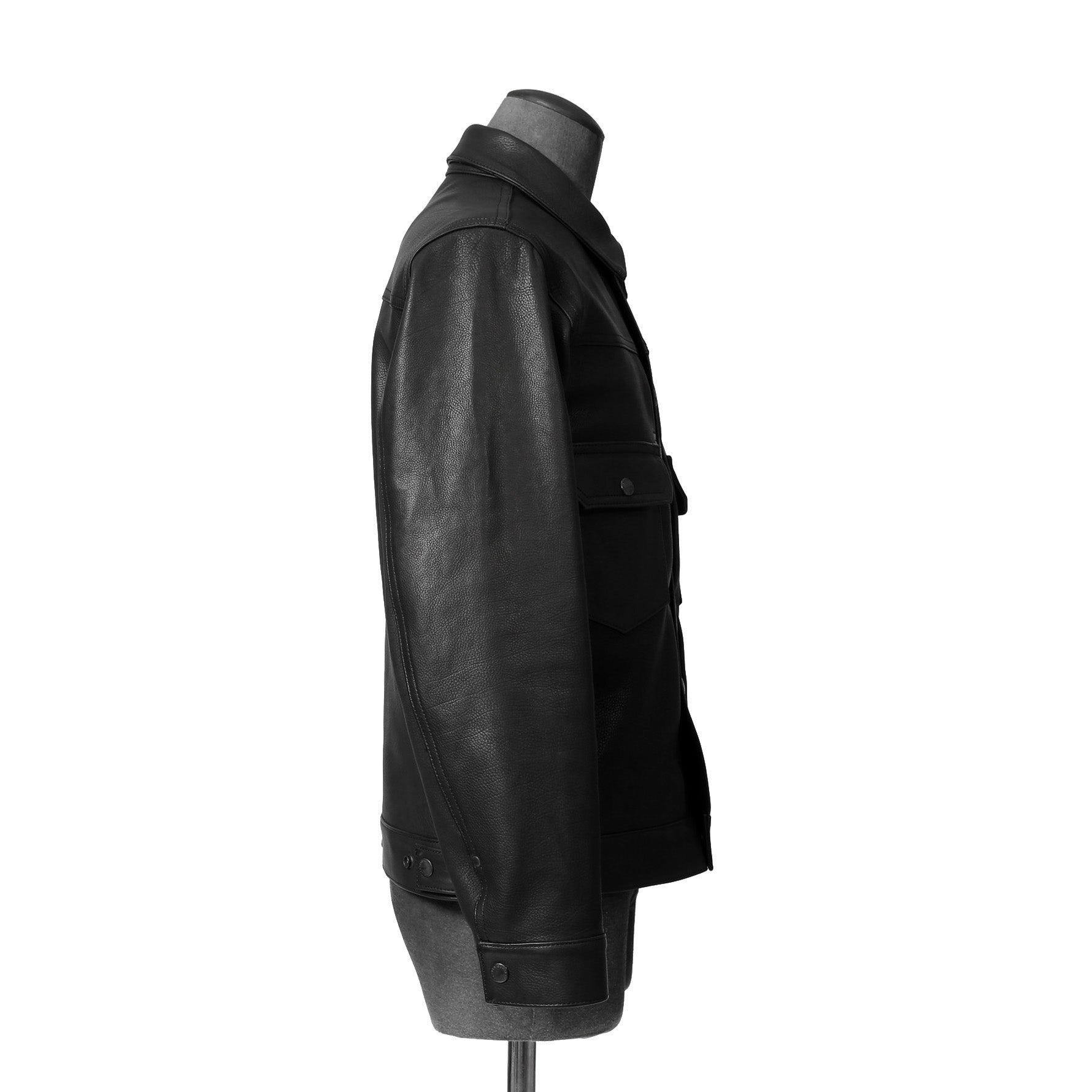 新品 SUNSET BAY サンセットベイ / NATALIE CALF HUDSON / 2ndタイプ カーフ レザー ジャケット / size 3 (BLACK)