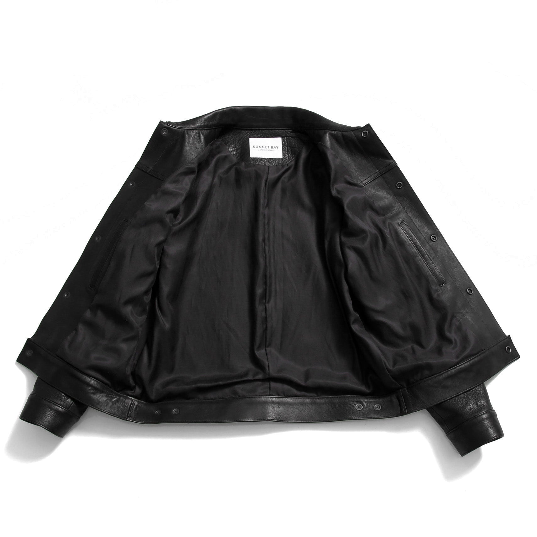 新品 SUNSET BAY サンセットベイ / NATALIE CALF HUDSON / 2ndタイプ カーフ レザー ジャケット / size 3 (BLACK)