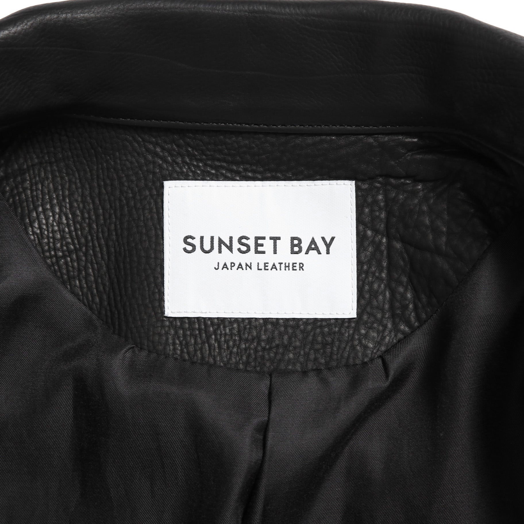 新品 SUNSET BAY サンセットベイ / NATALIE CALF HUDSON / 2ndタイプ カーフ レザー ジャケット / size 3 (BLACK)