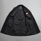 DIESELディーゼル / 22SS 美品 J-Deller チェスター コート / ウール混 部分コーティング/ size 44 (BLACK)