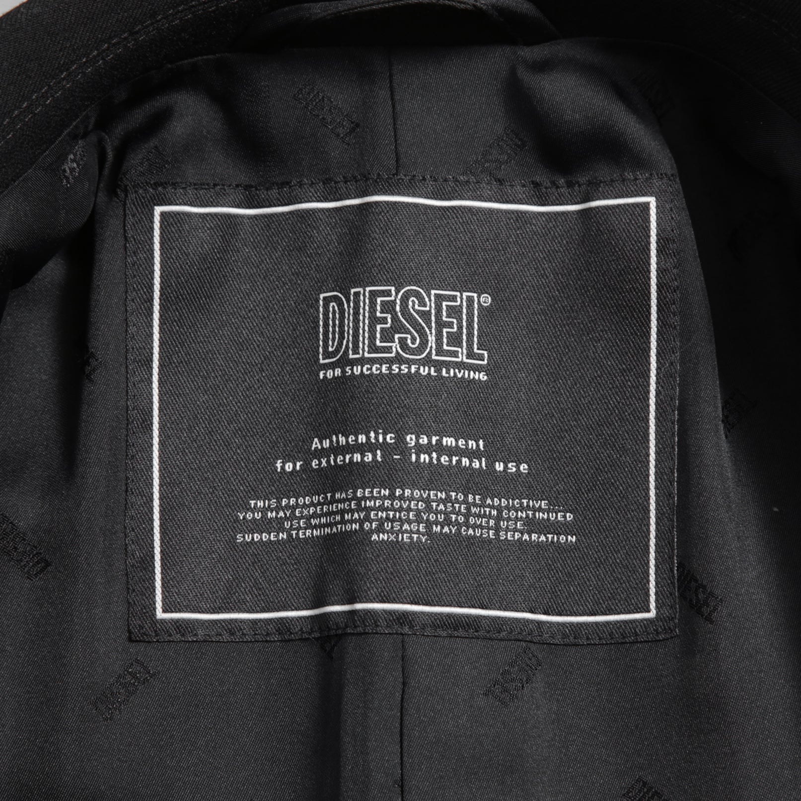 DIESELディーゼル / 22SS 美品 J-Deller チェスター コート / ウール混 部分コーティング/ size 44 (BLACK)