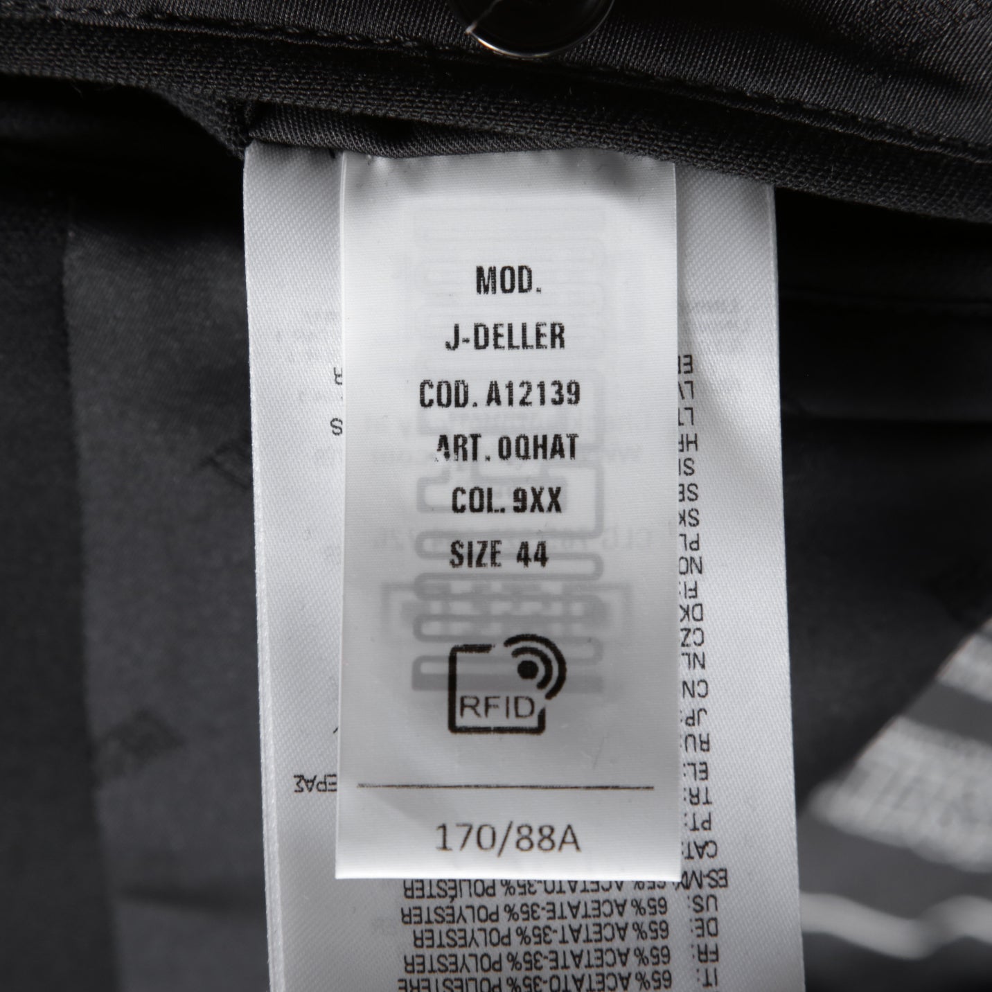 DIESELディーゼル / 22SS 美品 J-Deller チェスター コート / ウール混 部分コーティング/ size 44 (BLACK)