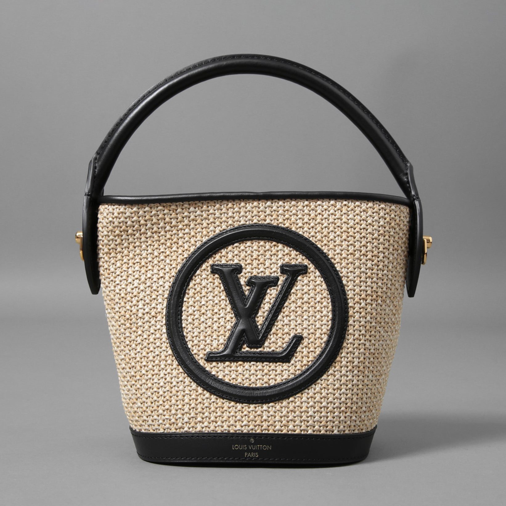 LOUIS VUITTON ルイ・ヴィトン / 2022年製 美品 Petit Bucket プティ・バケット / ラフィア素材（ニットラフィア） / M59961 / バケツ型 2WAYバッグ