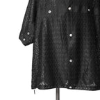 美品 A.F ARTEFACT アーティファクト / 24SS SNAPPED SQUEEZING SHIRT / SHADOW LACE / size 1 (BLACK)