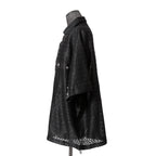 美品 A.F ARTEFACT アーティファクト / 24SS SNAPPED SQUEEZING SHIRT / SHADOW LACE / size 1 (BLACK)
