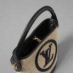 LOUIS VUITTON ルイ・ヴィトン / 2022年製 美品 Petit Bucket プティ・バケット / ラフィア素材（ニットラフィア） / M59961 / バケツ型 2WAYバッグ