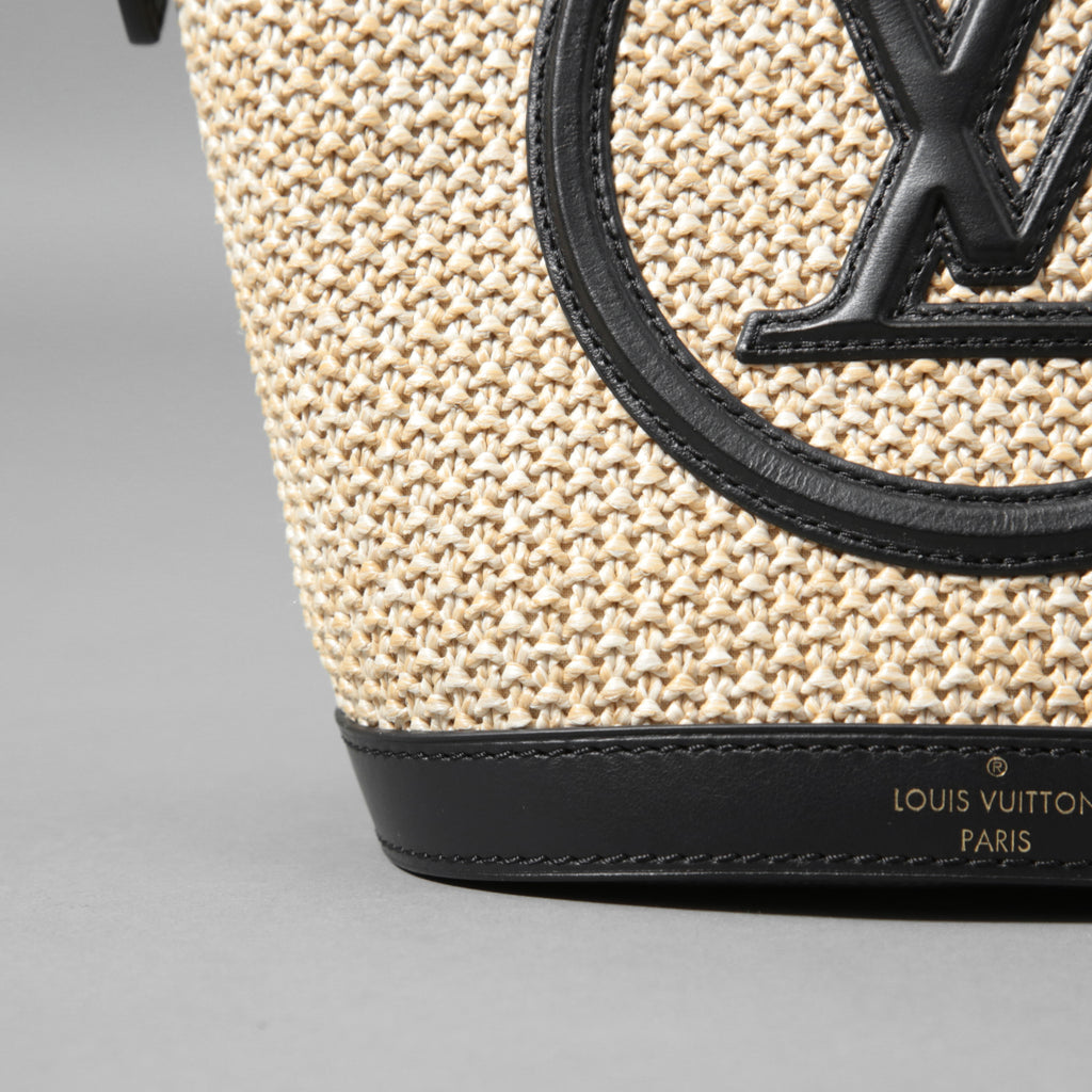 LOUIS VUITTON ルイ・ヴィトン / 2022年製 美品 Petit Bucket プティ・バケット / ラフィア素材（ニットラフィア） / M59961 / バケツ型 2WAYバッグ
