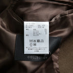 LANVIN collection ランバン コレクション / 美品 ウールカシミア メルトン フーデット コート / LA-TO-73351 / size 48  (BROWN KHAKI)