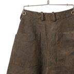 新品 BIEK VERSTAPPEN / 25SS Bou Trousers Belgian Stonewashed Linen / Heavy Linen / size M Brown khaki (Overdyed) リネン パンツ