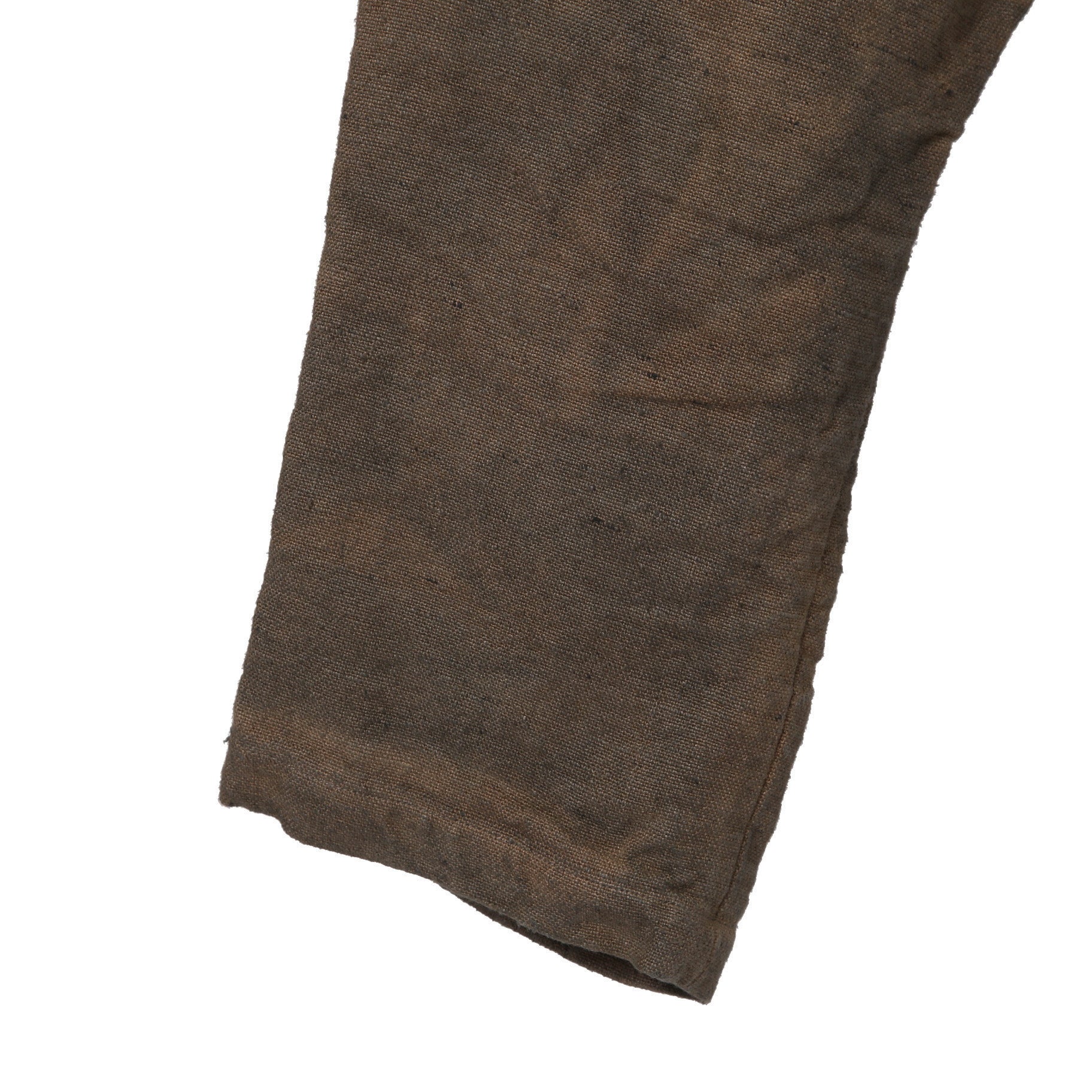 新品 BIEK VERSTAPPEN / 25SS Bou Trousers Belgian Stonewashed Linen / Heavy Linen / size M Brown khaki (Overdyed) リネン パンツ