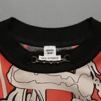 HERMES エルメス / 23-24AW 美品 Brides de Gala et Chaînes 半袖ニット / ブリッド・ドゥ・ガラ・エ・シェーヌ プリント ツイルレーヌニット / セーター / size 40 (ORANGEx BLACK) レディース 国内正規品