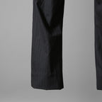 Geoffrey B.Small ジェフリー ビースモール / 24AW 美品 HUSE 別注 / advanced drop-crotch tailored cargo pocket trouser / Biella 100% wool Tasmania 120'sカーゴパンツ / size 42  (hand wash dark grey w/blue & purple stripe)