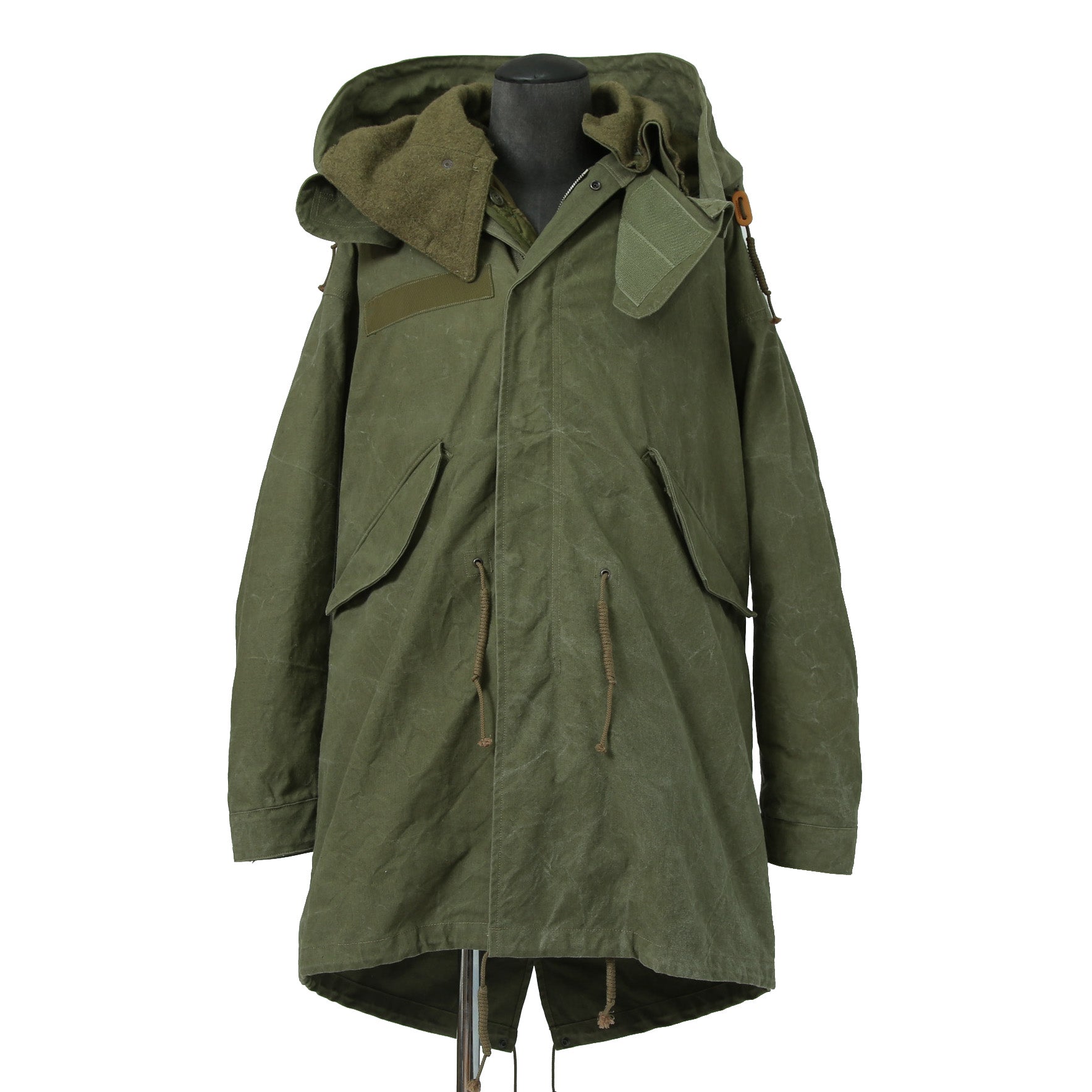 新品 READYMADE レディメイド / FISHTAIL PARKA ライナー付き / VINTAGE U.S ARMY TENT / size 1 (KHKAI) コート