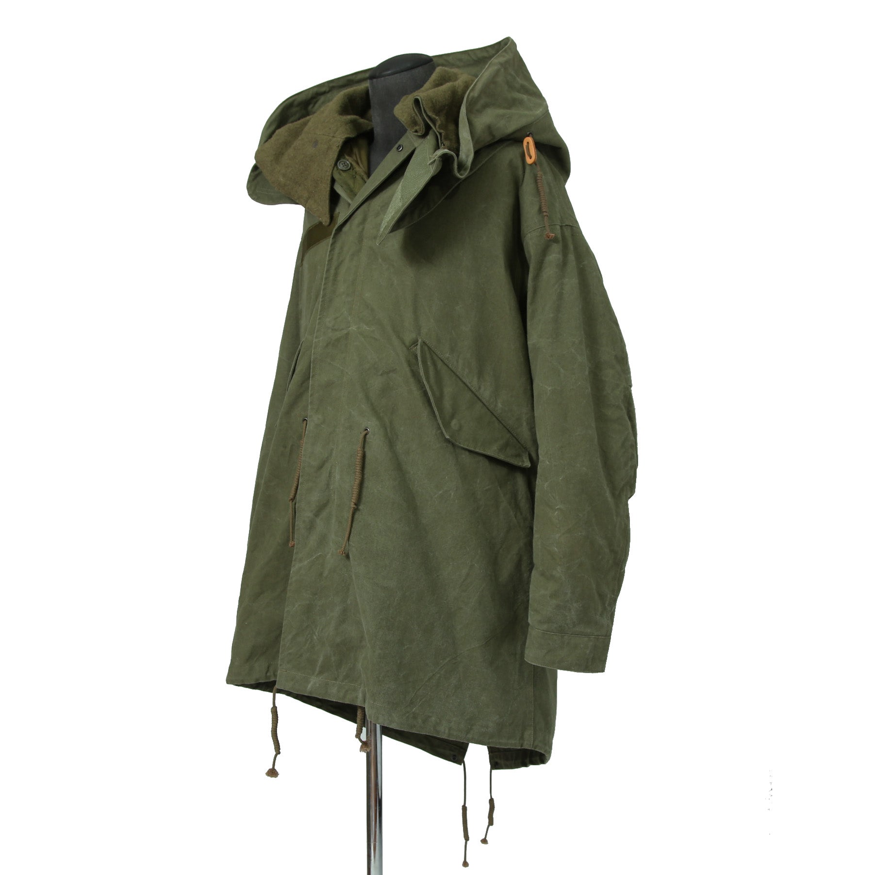 新品 READYMADE レディメイド / FISHTAIL PARKA ライナー付き / VINTAGE U.S ARMY TENT / size 1 (KHKAI)
