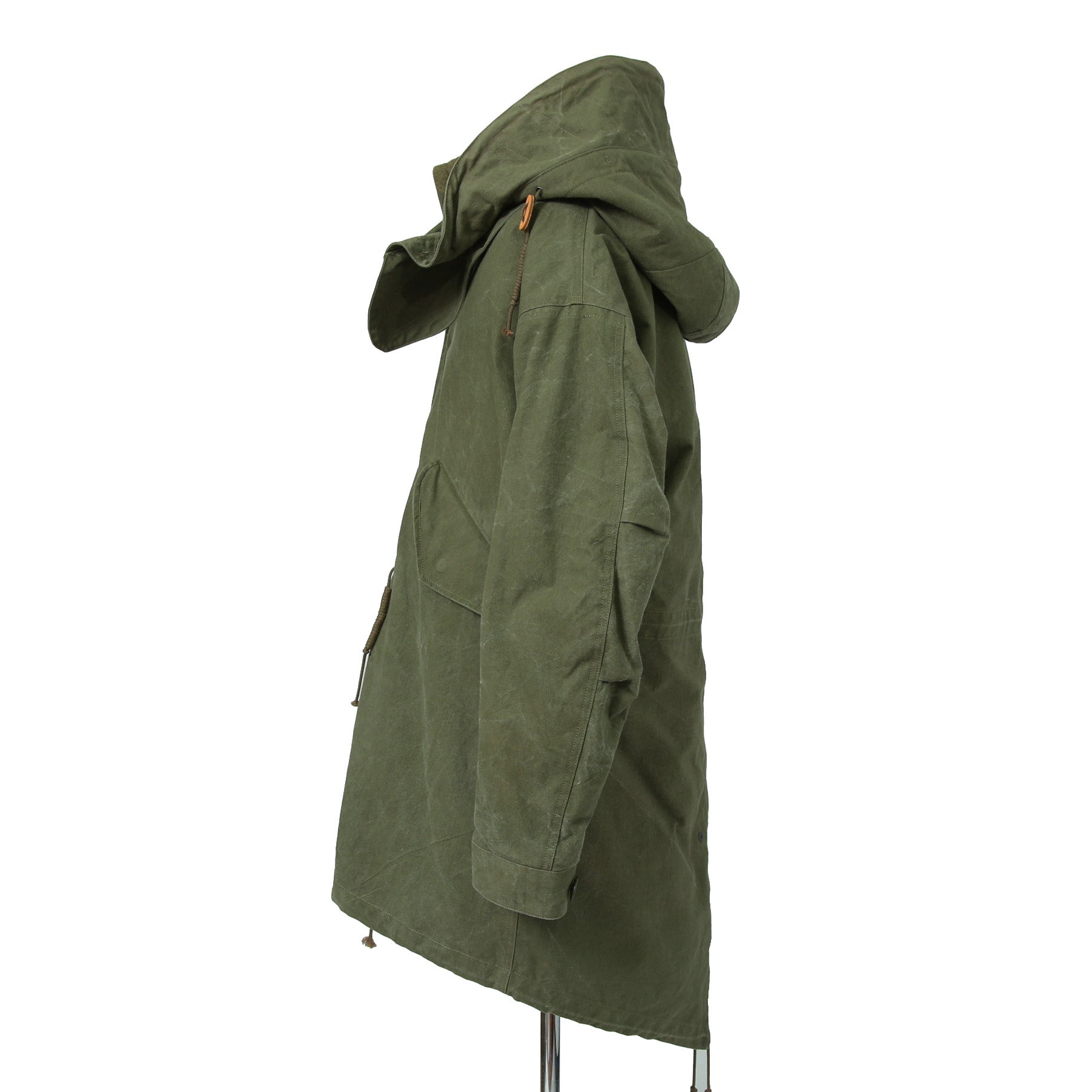 新品 READYMADE レディメイド / FISHTAIL PARKA ライナー付き / VINTAGE U.S ARMY TENT / size 1 (KHKAI)