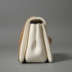 VALENTINO ヴァレンティノ / 22SS 美品 ワンスタッズ バッグ ショルダーバッグ ナッパレザー チェーンバッグ / IVORY 国内正規品