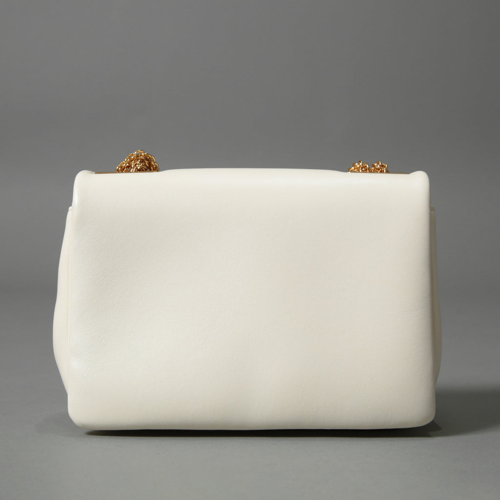 VALENTINO ヴァレンティノ / 22SS 美品 ワンスタッズ バッグ ショルダーバッグ ナッパレザー チェーンバッグ / IVORY 国内正規品