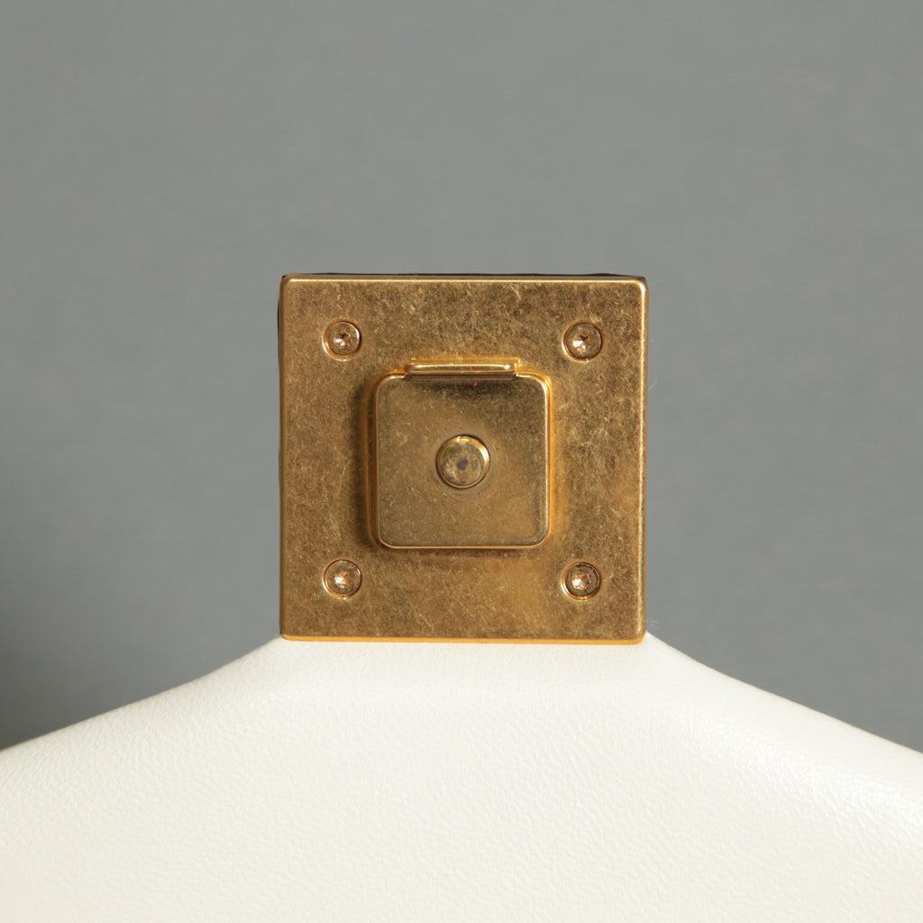 VALENTINO ヴァレンティノ / 22SS 美品 ワンスタッズ バッグ ショルダーバッグ ナッパレザー チェーンバッグ / IVORY 国内正規品