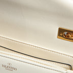 VALENTINO ヴァレンティノ / 22SS 美品 ワンスタッズ バッグ ショルダーバッグ ナッパレザー チェーンバッグ / IVORY 国内正規品