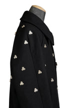 極美品 ナマチェコ NAMACHEKO / 23AW VERDUN COAT スタッズ コート / size S (BLACK)