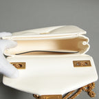 VALENTINO ヴァレンティノ / 22SS 美品 ワンスタッズ バッグ ショルダーバッグ ナッパレザー チェーンバッグ / IVORY 国内正規品