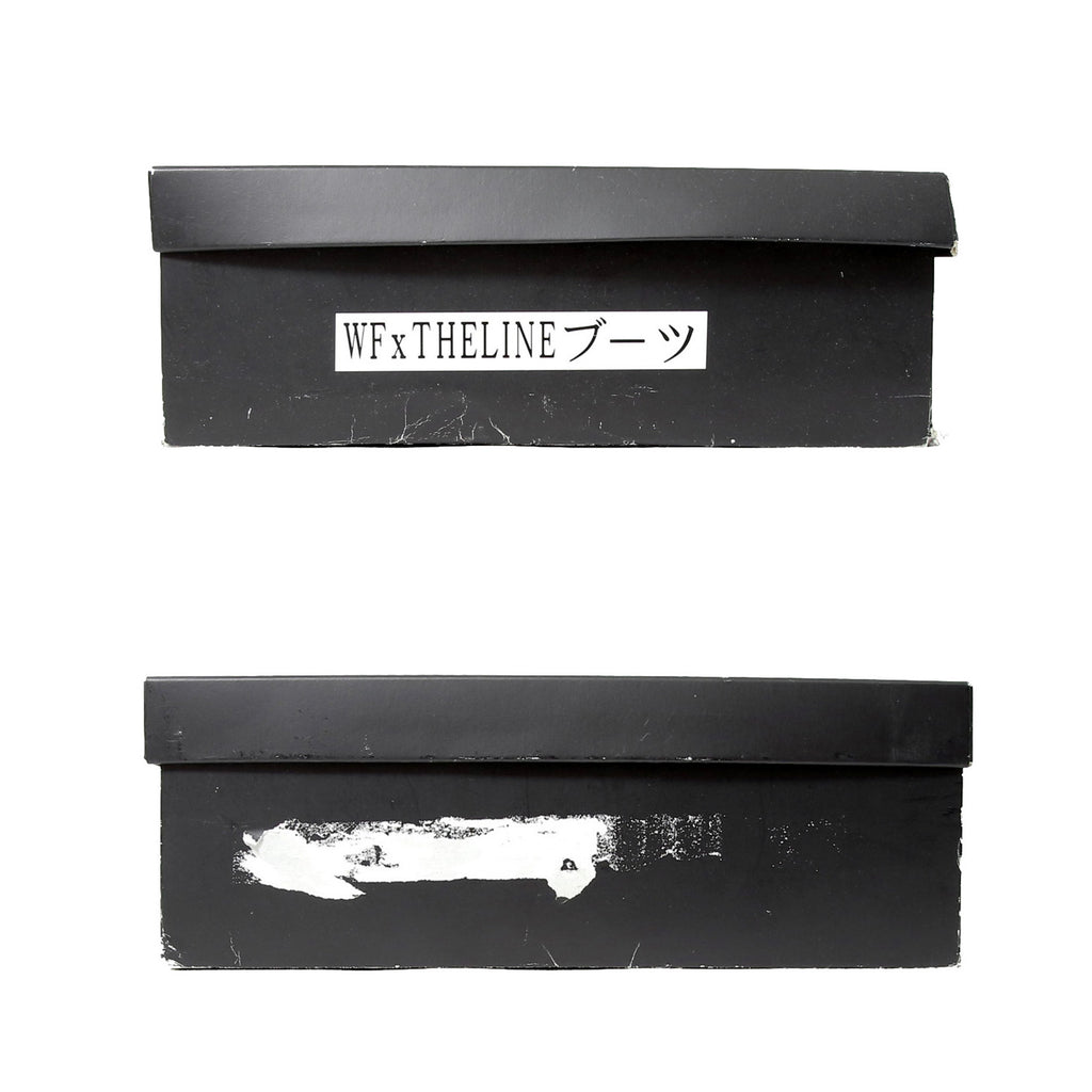 希少 新品 イサムカタヤマ バックラッシュTHELINE× WHITEFLAGSコラボ/ JPカーフスウェード サイドジップブーツ/ 28cm (BLACK) IS