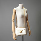 VALENTINO ヴァレンティノ / 22SS 美品 ワンスタッズ バッグ ショルダーバッグ ナッパレザー チェーンバッグ / IVORY 国内正規品