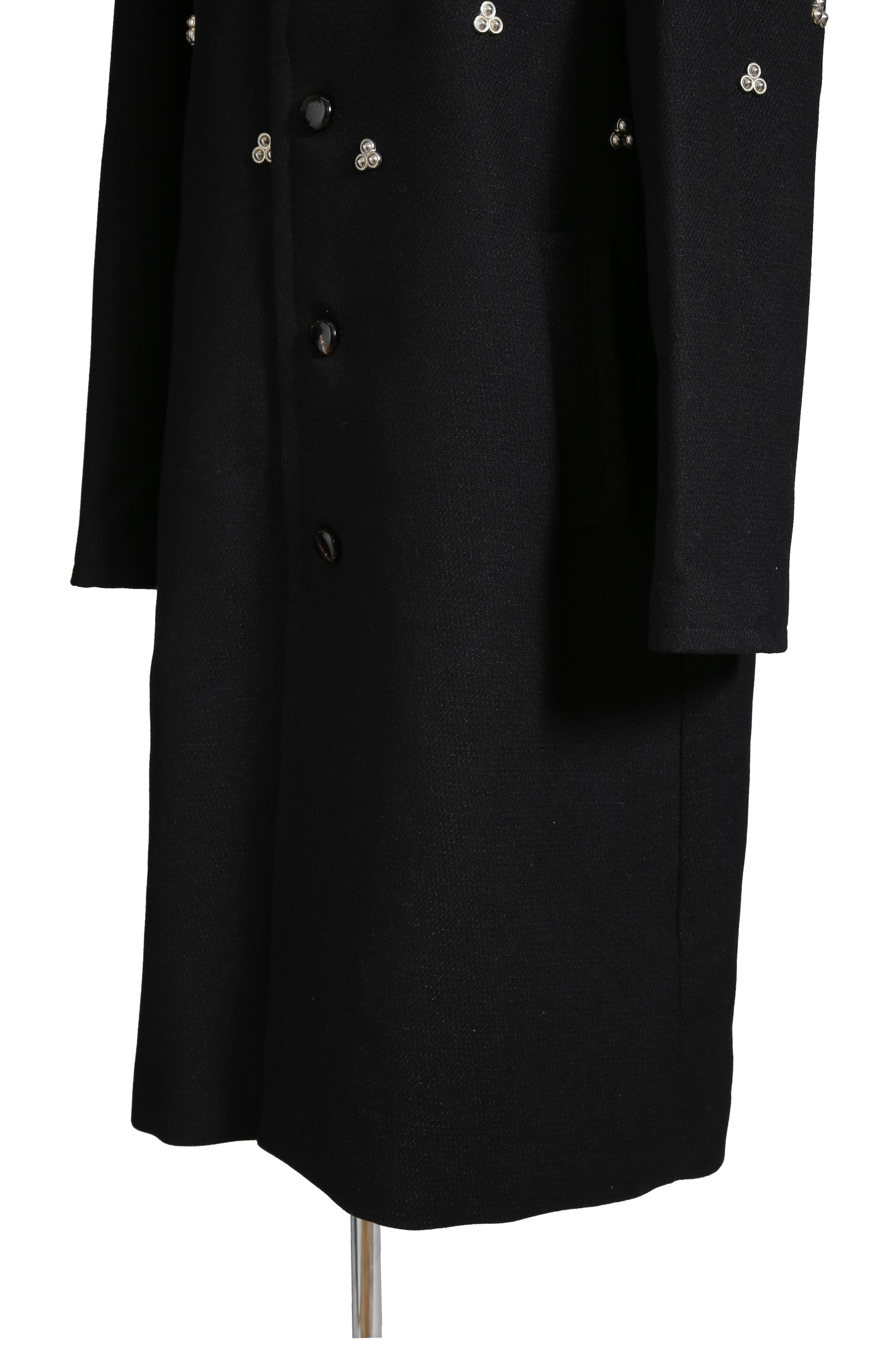 極美品 ナマチェコ NAMACHEKO / 23AW VERDUN COAT スタッズ コート / size S (BLACK)