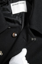 極美品 ナマチェコ NAMACHEKO / 23AW VERDUN COAT スタッズ コート / size S (BLACK)