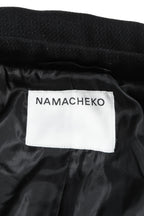 極美品 ナマチェコ NAMACHEKO / 23AW VERDUN COAT スタッズ コート / size S (BLACK)