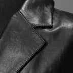 MM6 Maison Margiela メゾン マルジェラ / 23SS 美品 シープレザー ベスト / S52FB0056 / size 44 (BLACK) 国内正規品