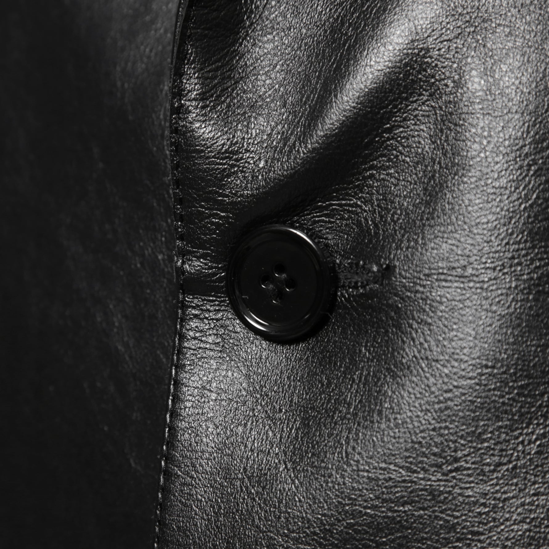 MM6 Maison Margiela メゾン マルジェラ / 23SS 美品 シープレザー ベスト / S52FB0056 / size 44 (BLACK) 国内正規品