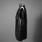 MM6 Maison Margiela メゾン マルジェラ / 23SS 美品 シープレザー ベスト / S52FB0056 / size 44 (BLACK) 国内正規品