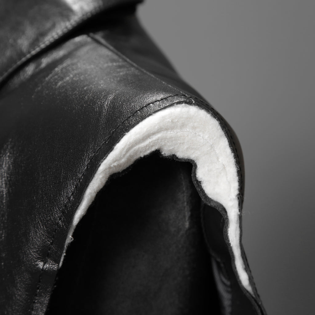 MM6 Maison Margiela メゾン マルジェラ / 23SS 美品 シープレザー ベスト / S52FB0056 / size 44 (BLACK) 国内正規品